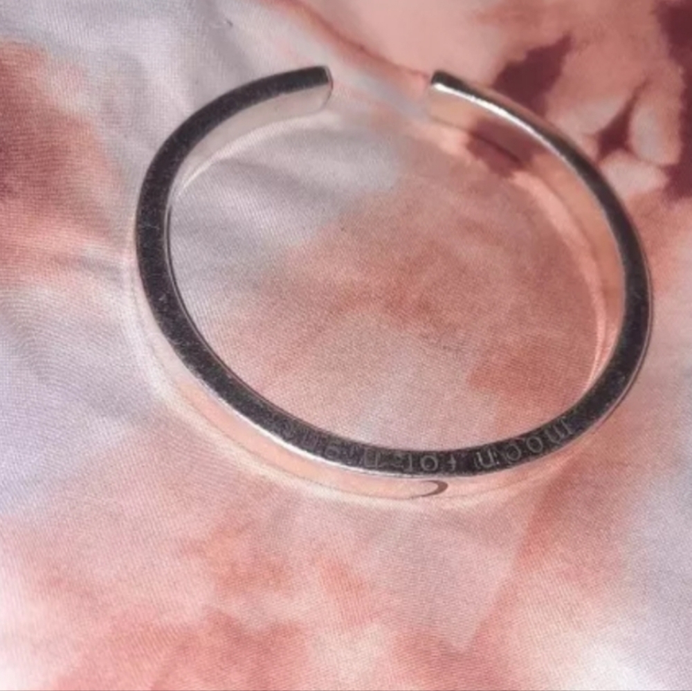NEW Heavy 925 Sterling Silver Engraved Moon Bracelet - Picture 7 of 11